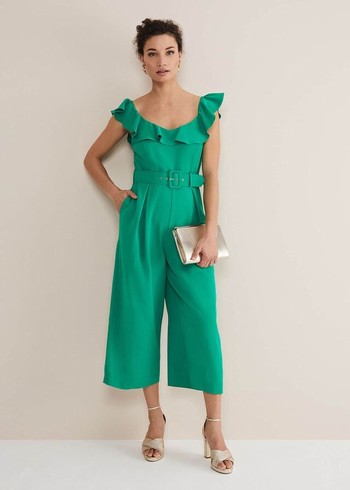 Phase Eight Tazanna Jumpsuit Green Australia | BF0471835